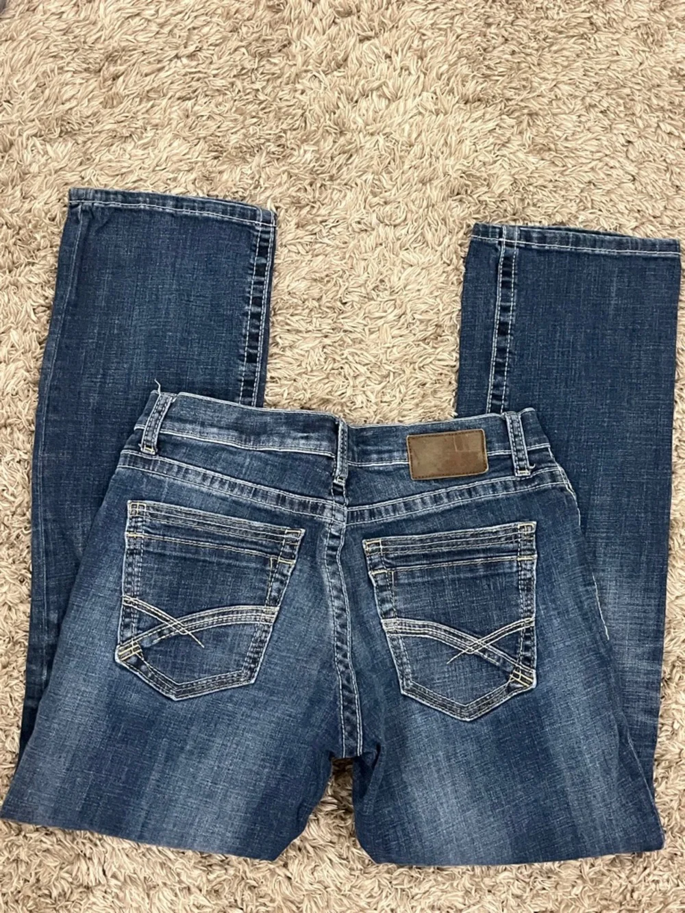 BKE Men's Dark Blue Straight Jeans - Picture 5 of 6